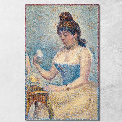 Giovane Donna Che Si Spolvera Georges Seurat gsr92 quadro stampa su tela