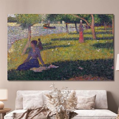 Study For La Grande Jatte Georges Seurat, gsr93 canvas print