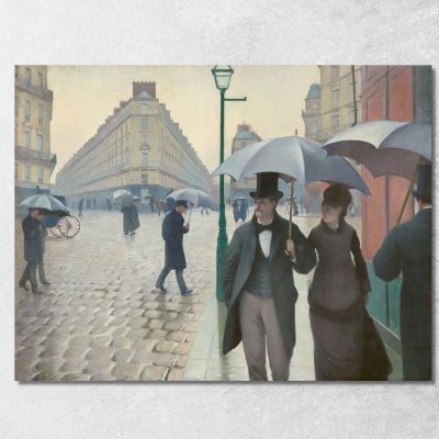 Parigi Street Giorno Di Pioggia Gustave Caillebotte gcl21 quadro stampa su tela