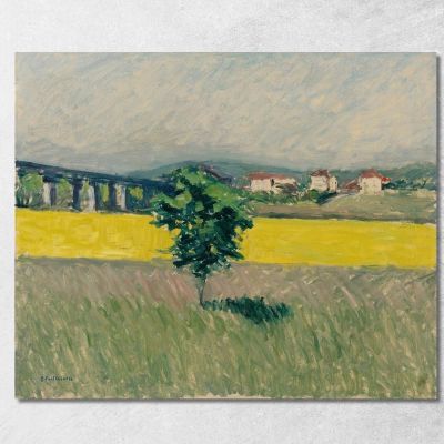 Prateria Al Pont D'Argenteuil Gustave Caillebotte gcl24 quadro stampa su tela