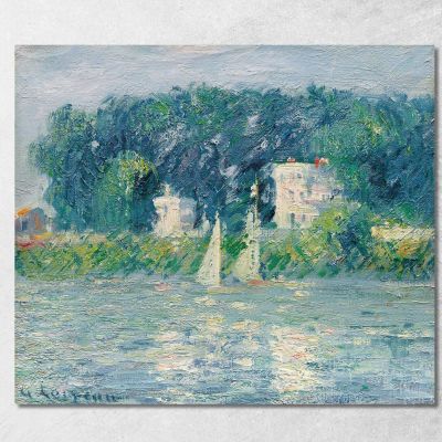 Barche A Vela Sull'Oise Gustave Caillebotte gcl35 quadro stampa su tela