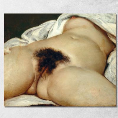 L'Origine Del Mondo Gustave Courbet cg7 quadro stampa su tela