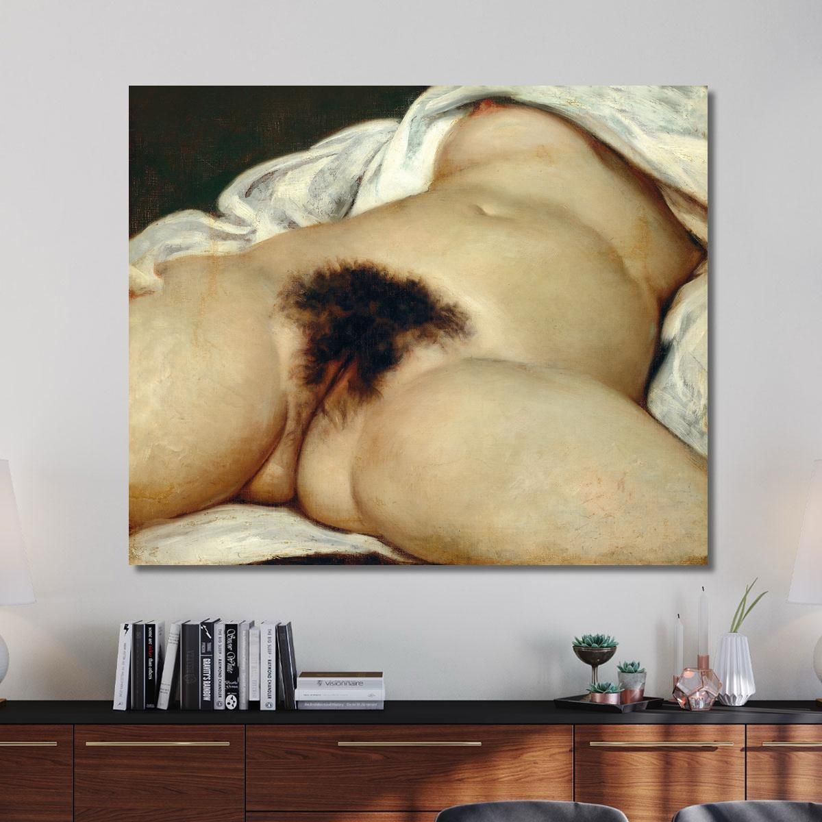 L'Origine Del Mondo Gustave Courbet cg7 quadro stampa su tela