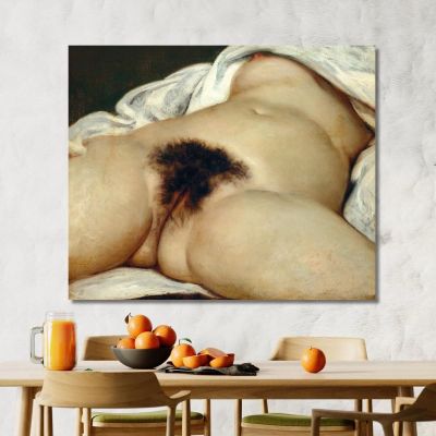 L'Origine Del Mondo Gustave Courbet cg7 quadro stampa su tela