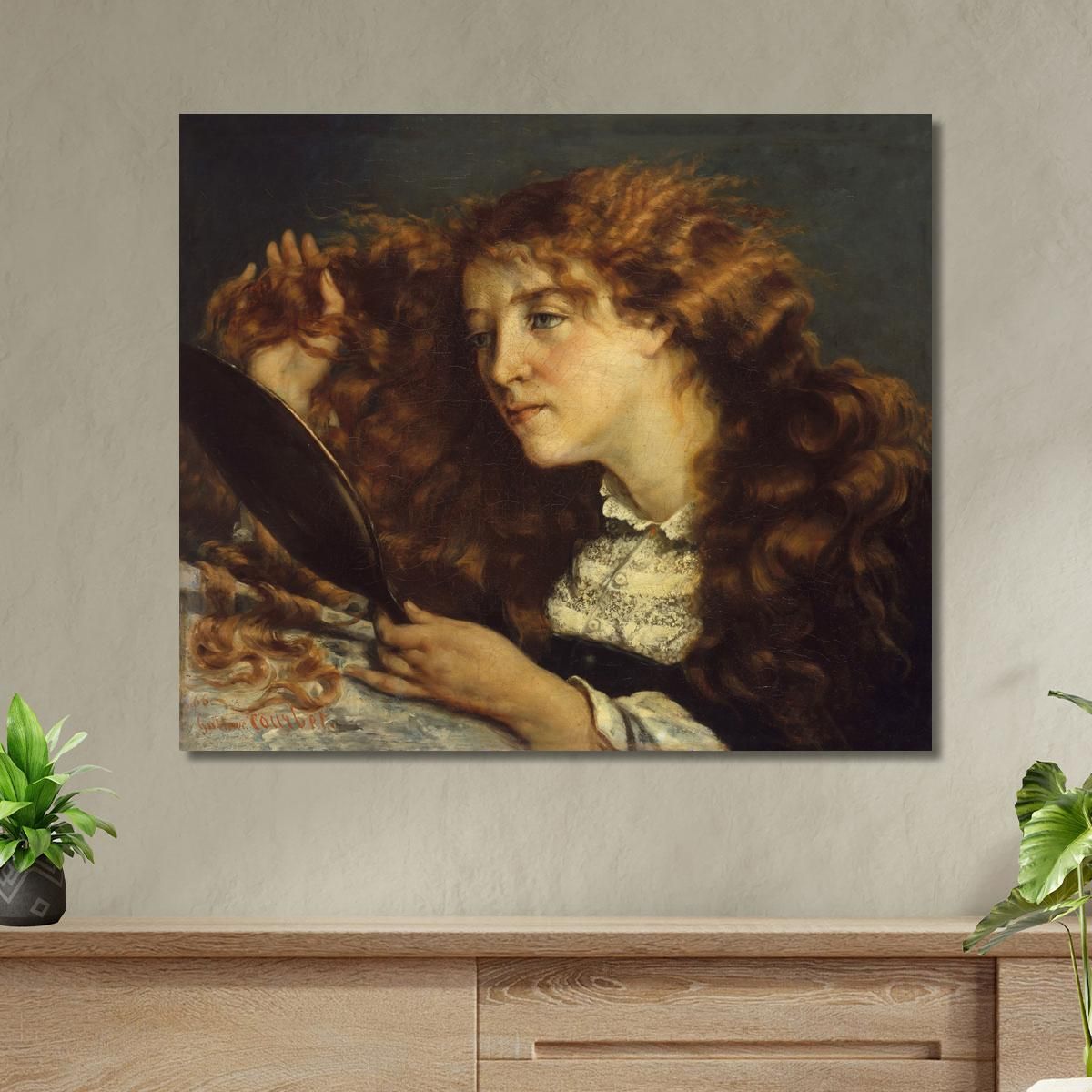 La Bella Irlandese Gustave Courbet cg9 quadro stampa su tela