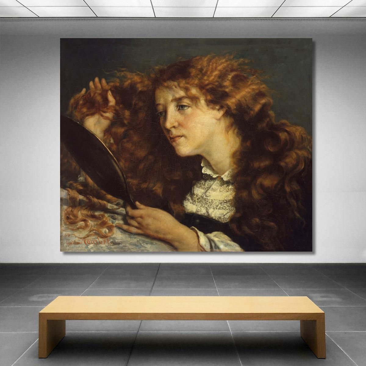 La Bella Irlandese Gustave Courbet cg9 quadro stampa su tela