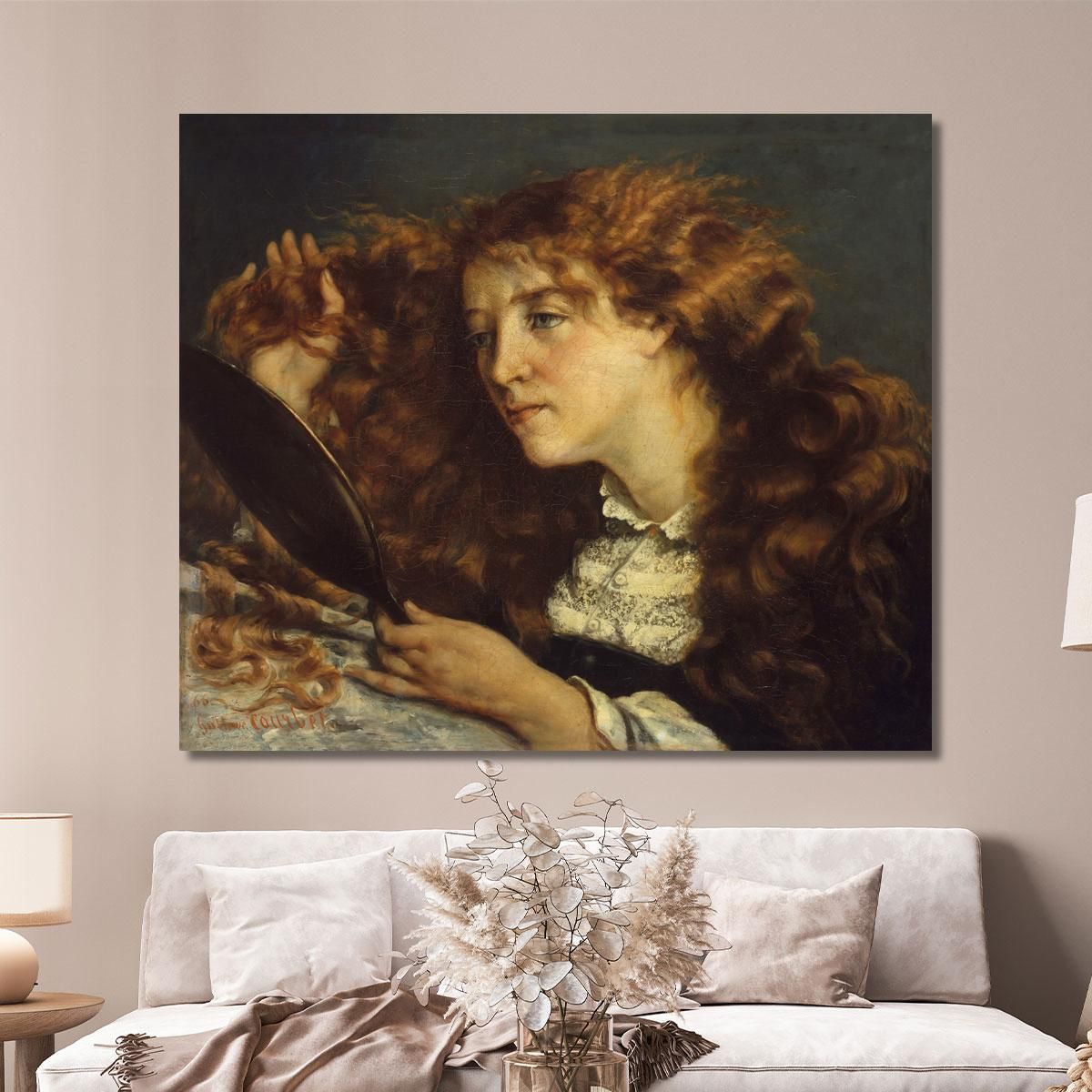 La Bella Irlandese Gustave Courbet cg9 quadro stampa su tela