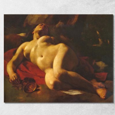 La Baccante Gustave Courbet cg26 quadro stampa su tela