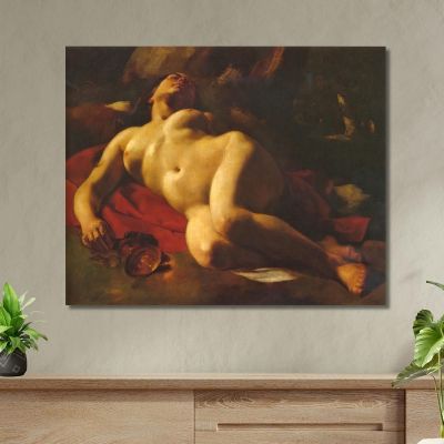 La Baccante Gustave Courbet cg26 quadro stampa su tela