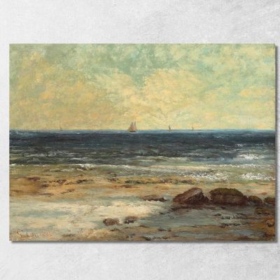 Palavas Mare Gustave Courbet cg46 quadro stampa su tela