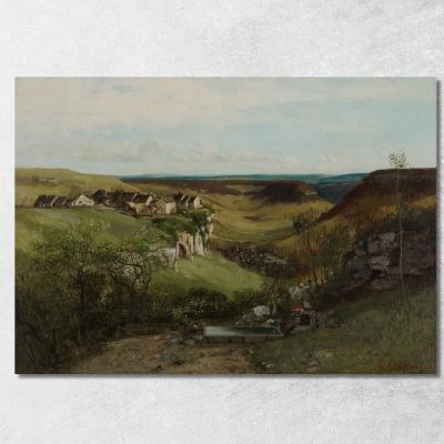 Castello Di Ornans Gustave Courbet cg56 quadro stampa su tela