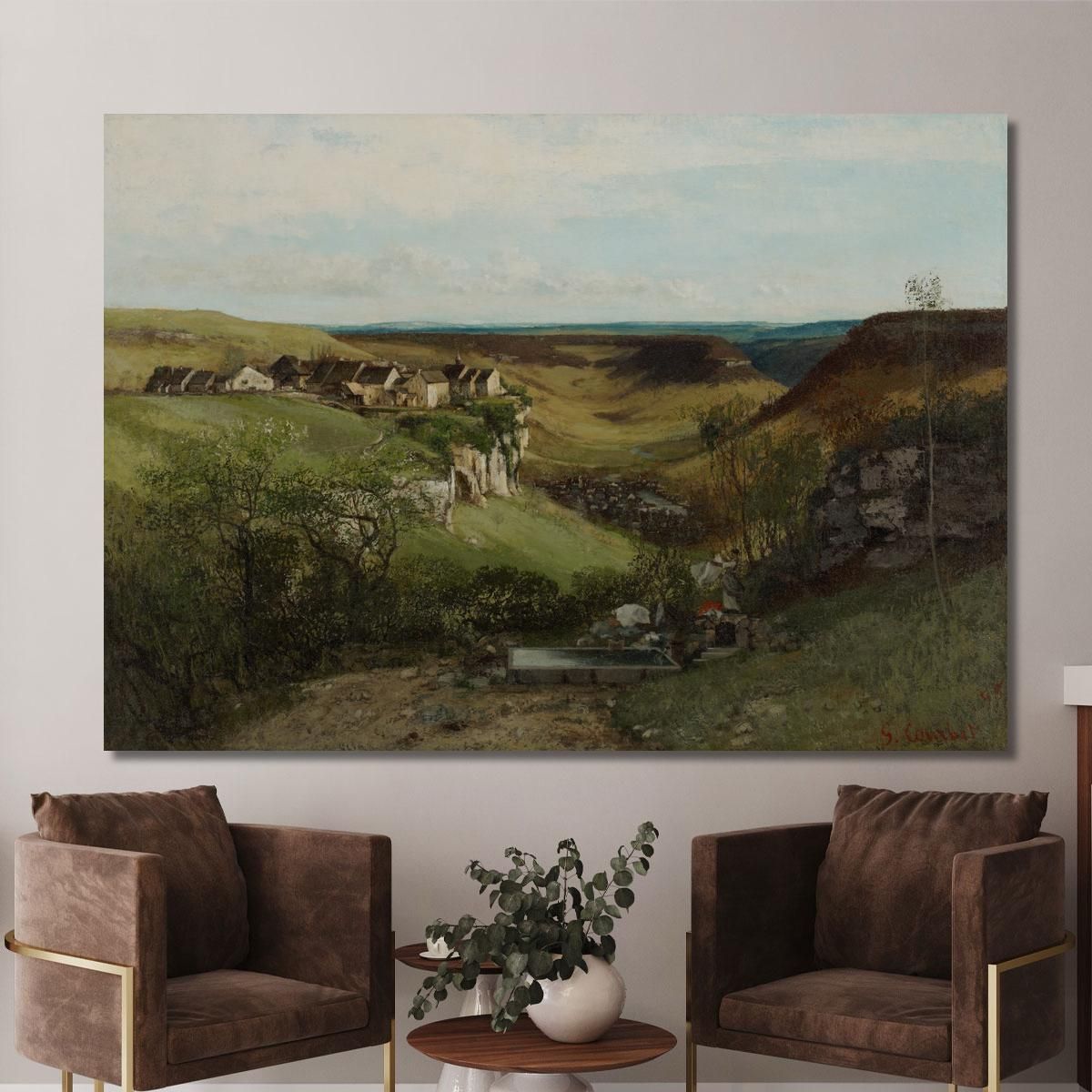 Castello Di Ornans Gustave Courbet cg56 quadro stampa su tela