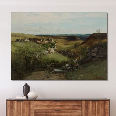 Castello Di Ornans Gustave Courbet cg56 quadro stampa su tela