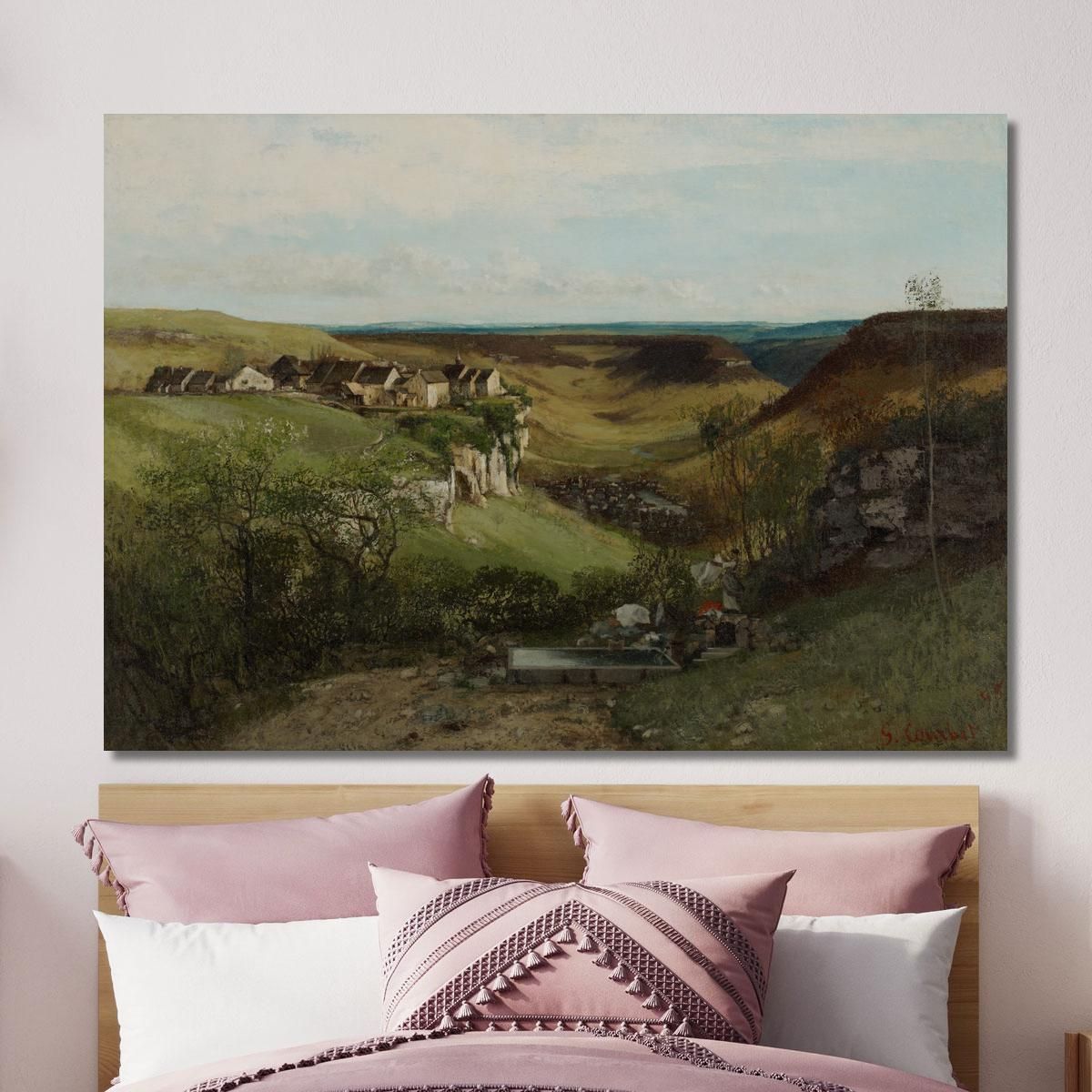 Castello Di Ornans Gustave Courbet cg56 quadro stampa su tela
