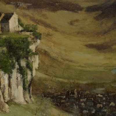 Castello Di Ornans Gustave Courbet cg56 quadro stampa su tela