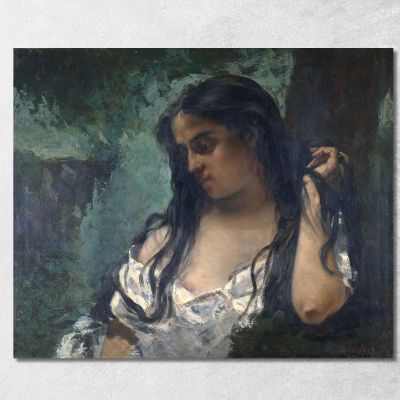 Zingaro In Riflessione Gustave Courbet cg75 quadro stampa su tela