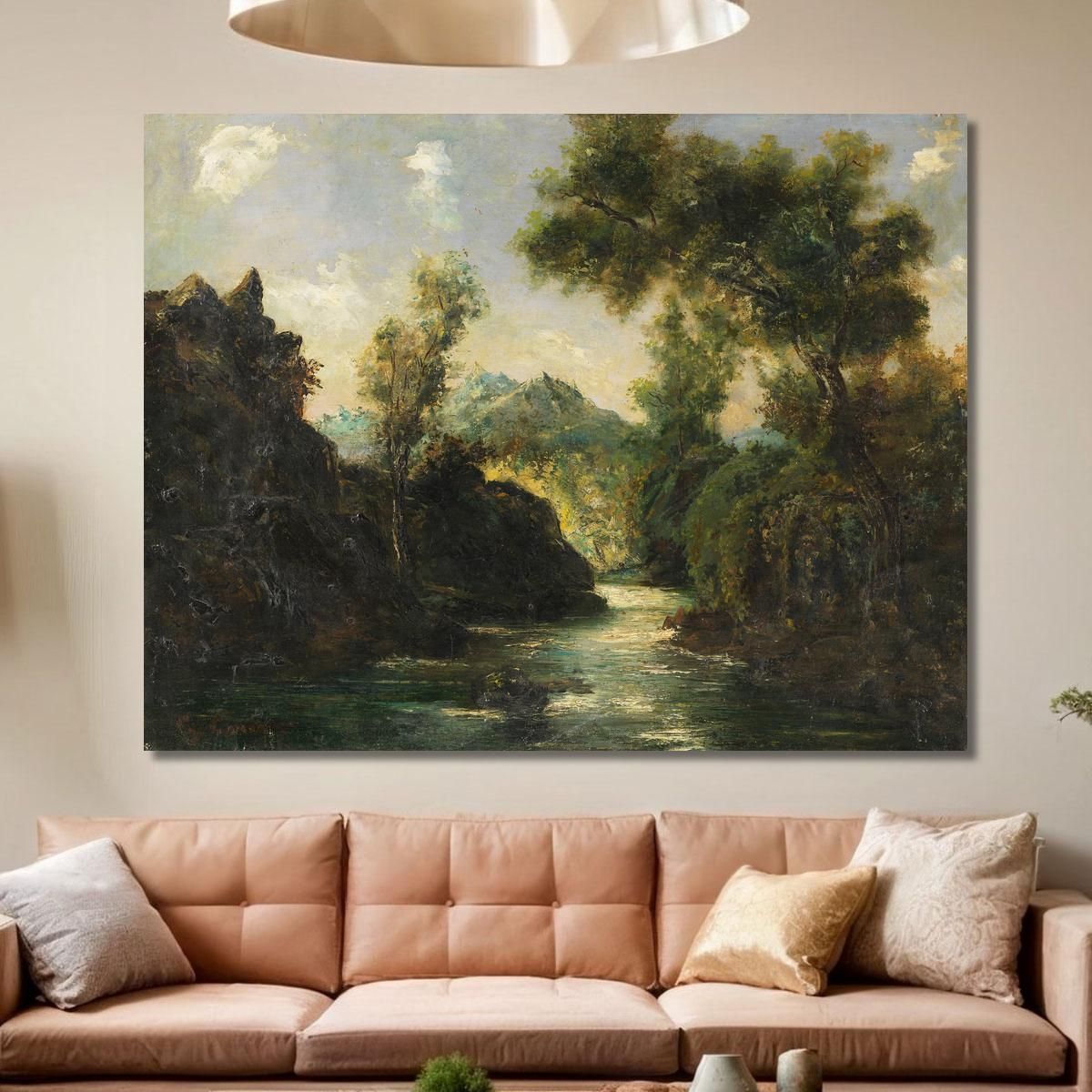 Nelle Alpi Svizzere Gustave Courbet cg79 quadro stampa su tela