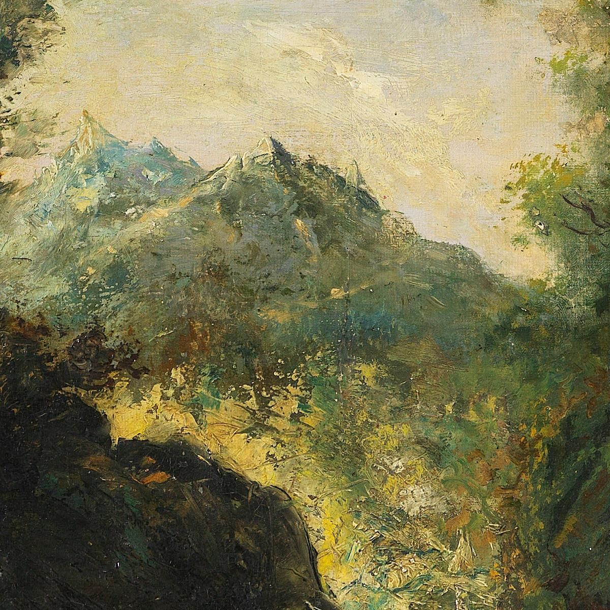 Nelle Alpi Svizzere Gustave Courbet cg79 quadro stampa su tela