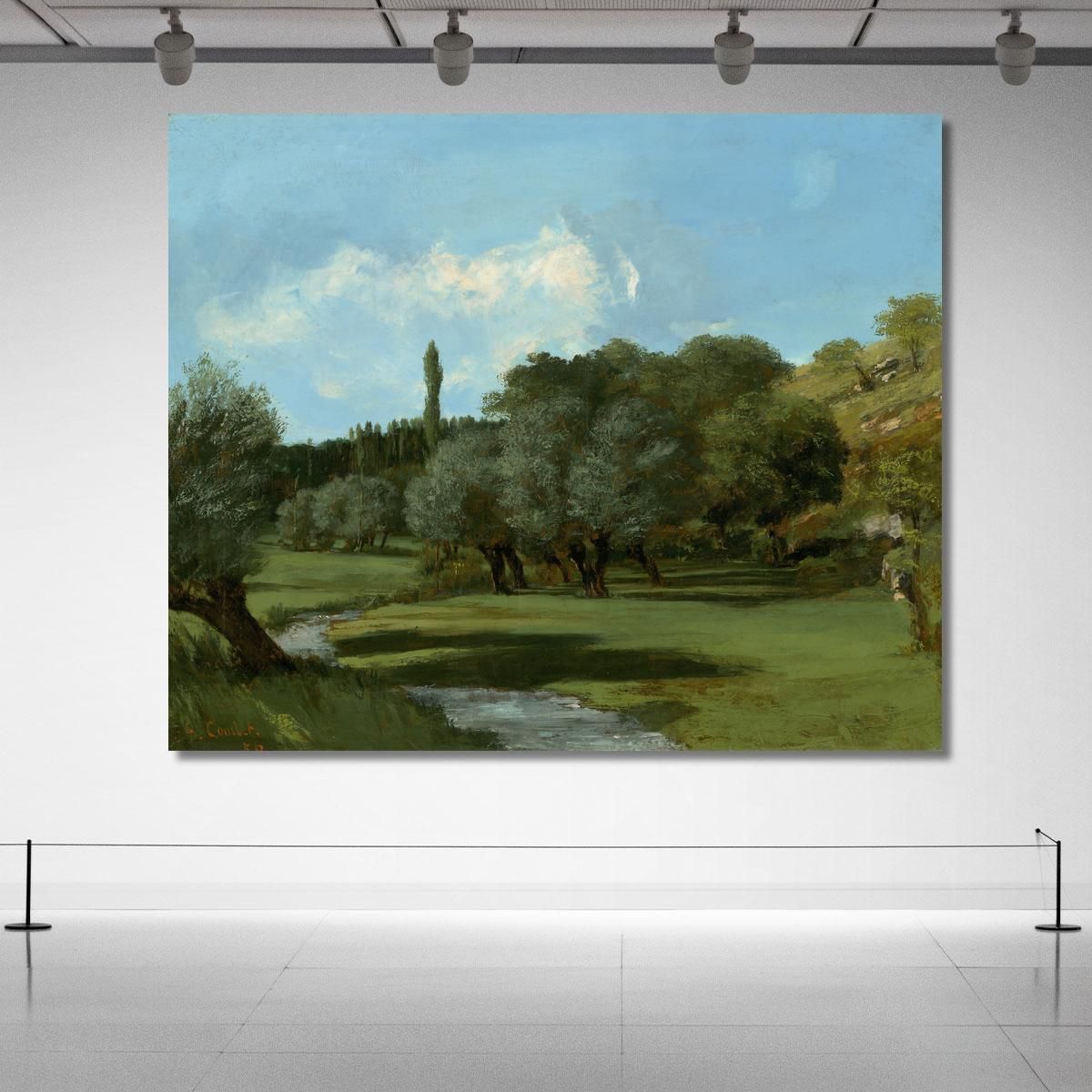 La Bretonnerie Nel Dipartimento Dell'Indre Gustave Courbet cg82 quadro stampa su tela