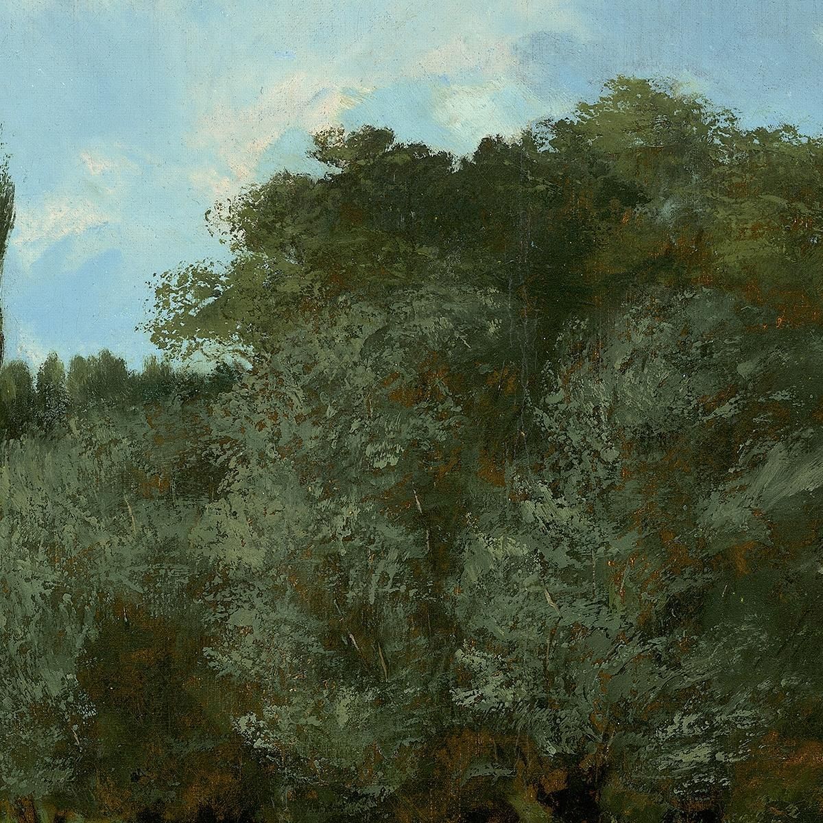 La Bretonnerie Nel Dipartimento Dell'Indre Gustave Courbet cg82 quadro stampa su tela