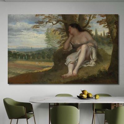 La Sieste Gustave Courbet, cg88 tableau impression sur toile