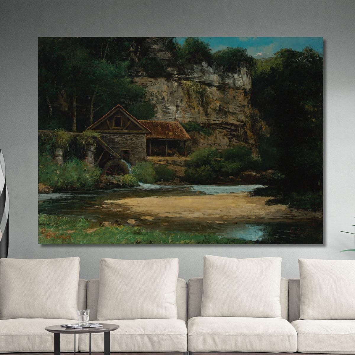 Il Mulino Gustave Courbet cg101 quadro stampa su tela