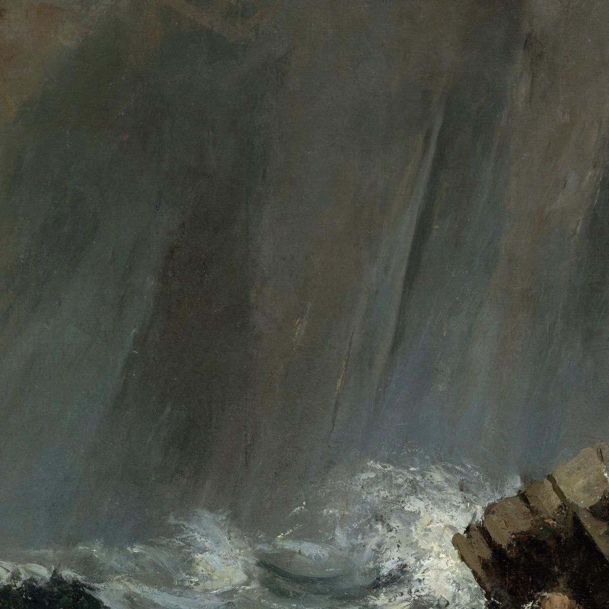 Marine La Tromba Marina Gustave Courbet cg116 quadro stampa su tela