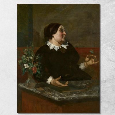 Madre Gregoire Gustave Courbet cg118 quadro stampa su tela
