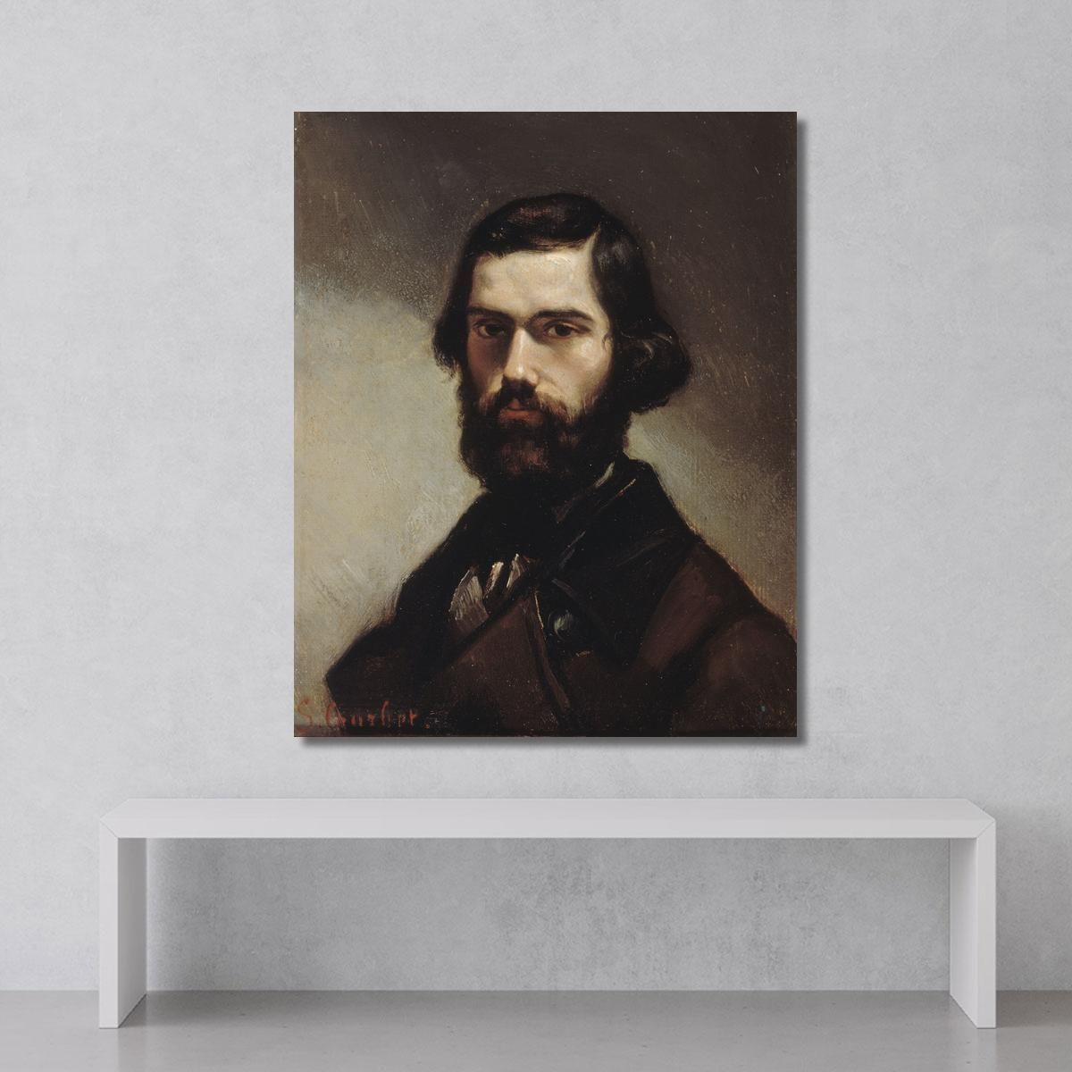 Ritratto Di Jules Valles Gustave Courbet cg133 quadro stampa su tela