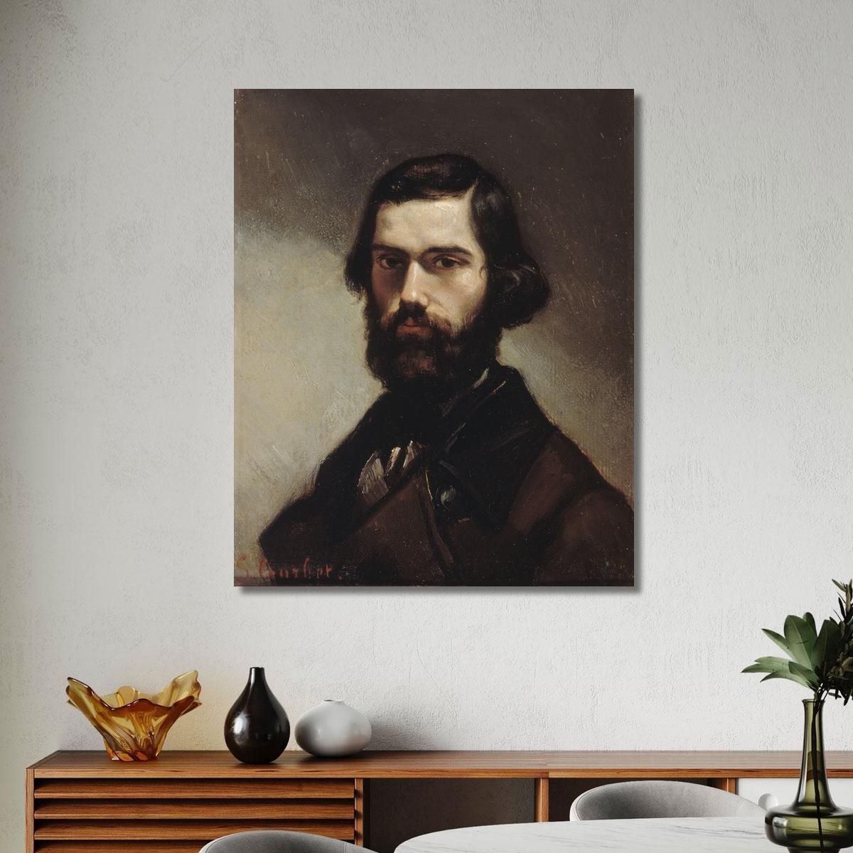 Ritratto Di Jules Valles Gustave Courbet cg133 quadro stampa su tela