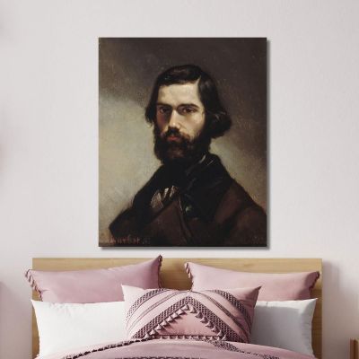 Ritratto Di Jules Valles Gustave Courbet cg133 quadro stampa su tela