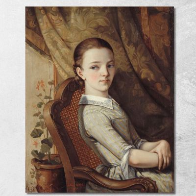 Ritratto Di Giulietta Courbet Gustave Courbet cg134 quadro stampa su tela