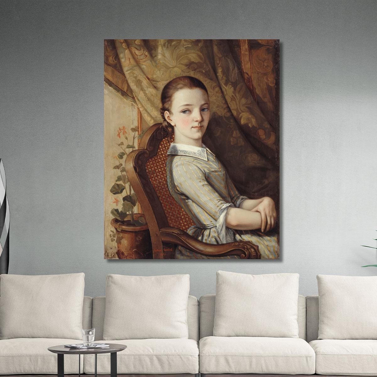 Ritratto Di Giulietta Courbet Gustave Courbet cg134 quadro stampa su tela