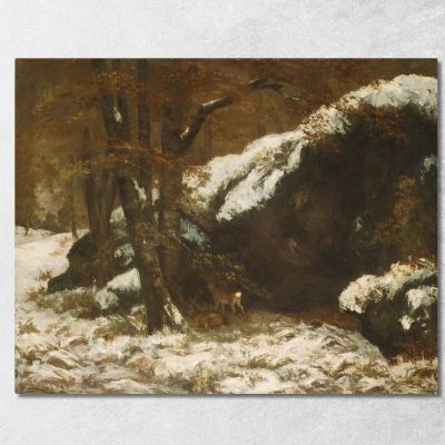 Il Cervo Gustave Courbet cg166 quadro stampa su tela