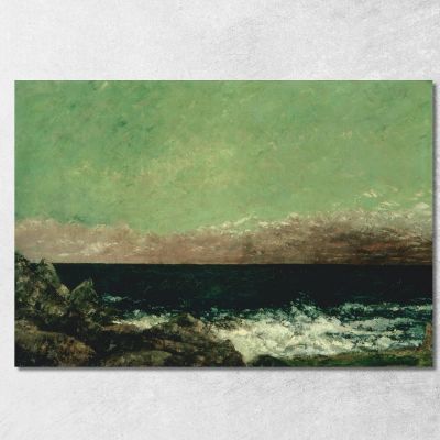 Il Mediterraneo Gustave Courbet cg176 quadro stampa su tela