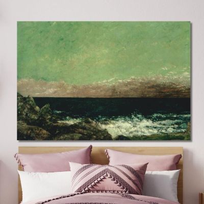 Il Mediterraneo Gustave Courbet cg176 quadro stampa su tela