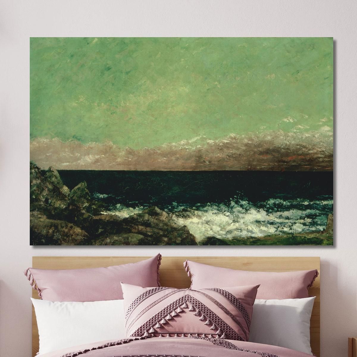 Il Mediterraneo Gustave Courbet cg176 quadro stampa su tela
