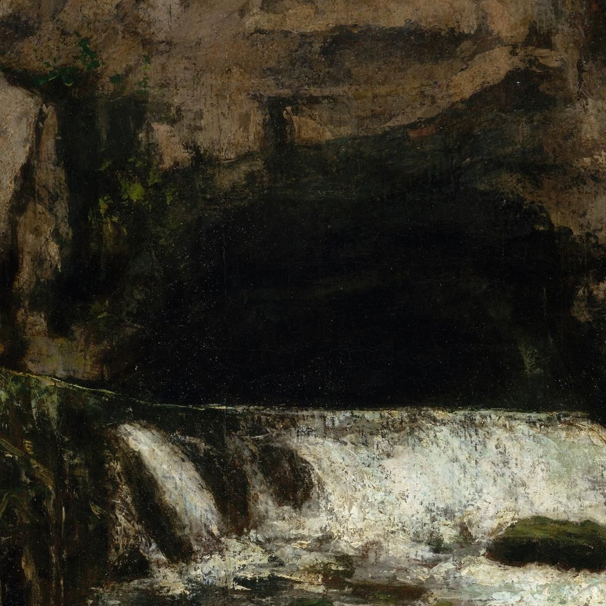 La Fonte Del Loue Gustave Courbet cg179 quadro stampa su tela