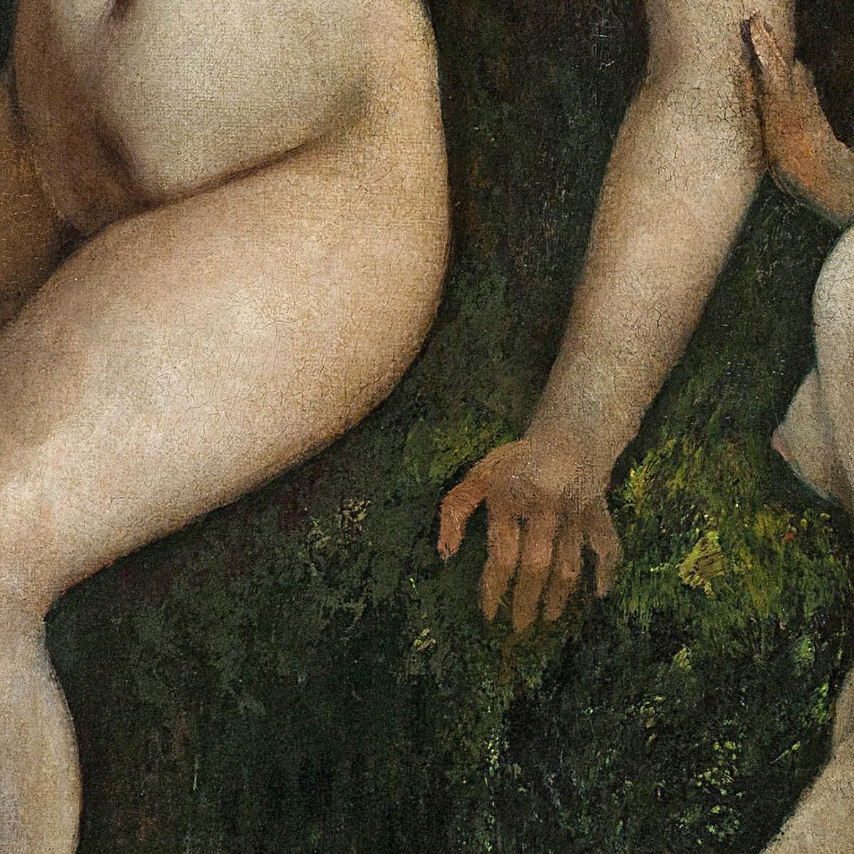 Tre Bagnanti Gustave Courbet cg188 quadro stampa su tela
