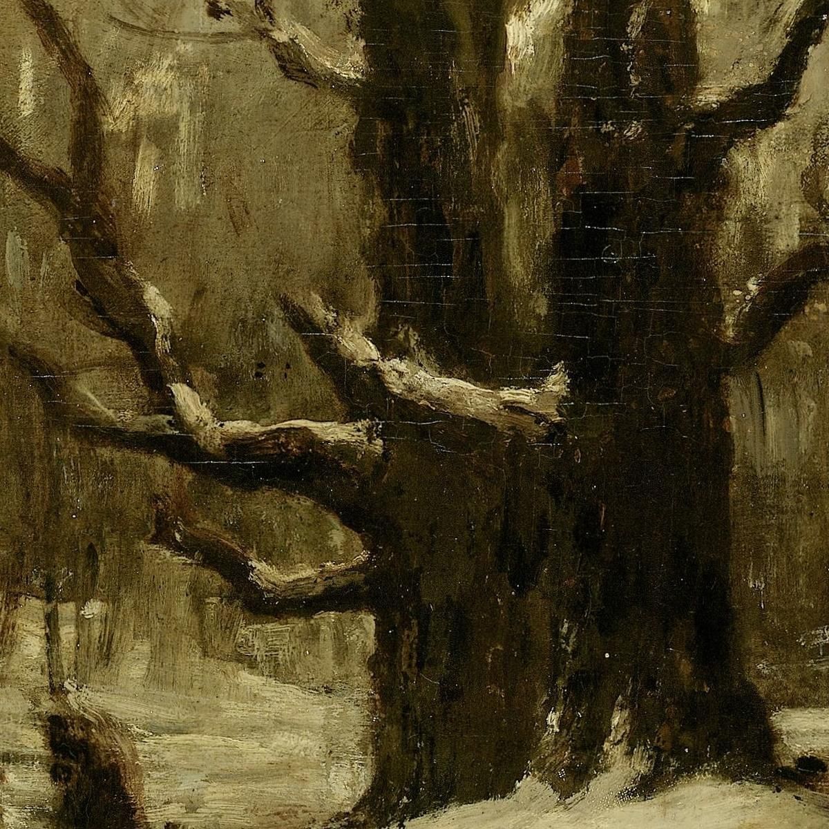 Paesaggio Invernale Gustave Courbet cg197 quadro stampa su tela
