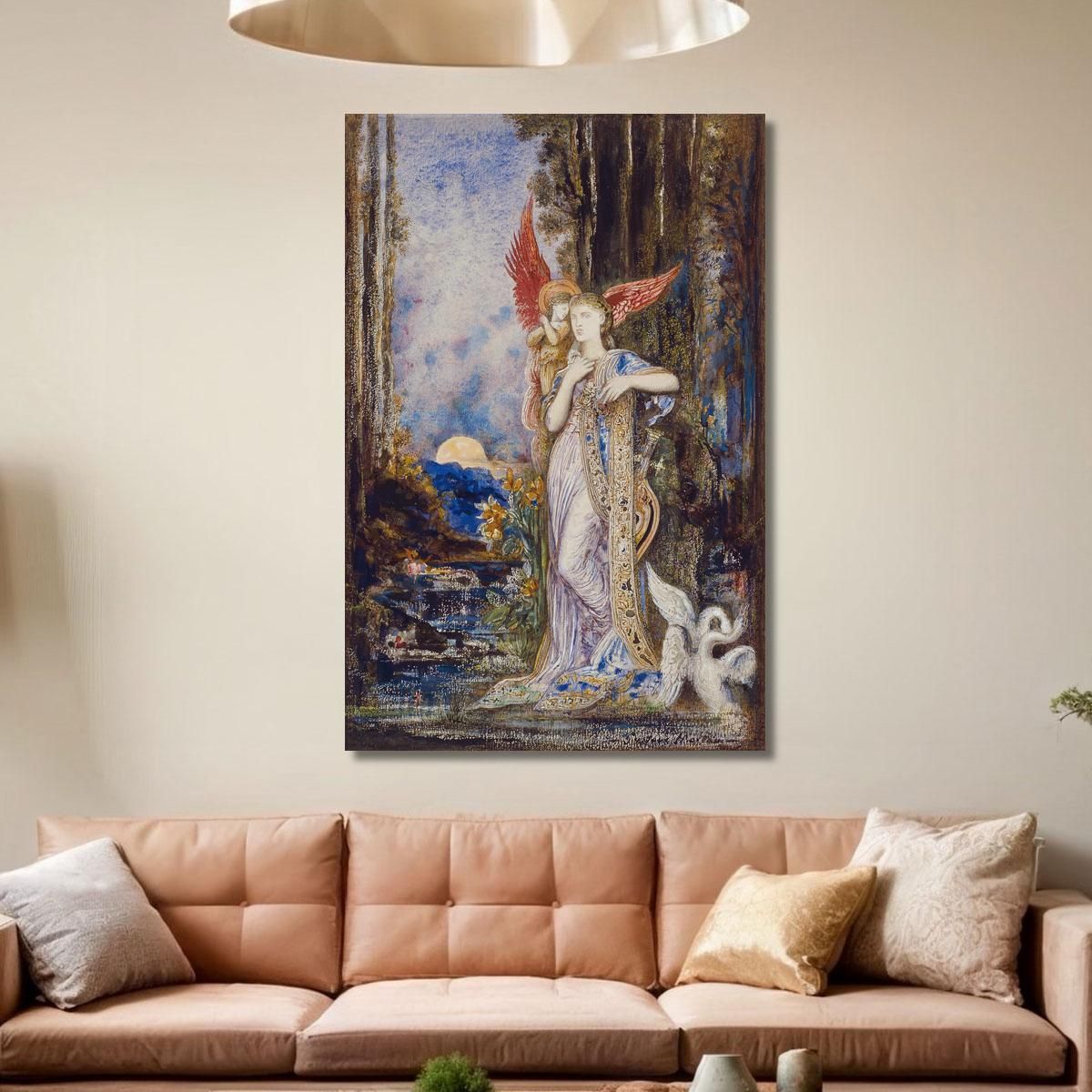 L'Ispirazione Gustave Moreau gmr24 quadro stampa su tela