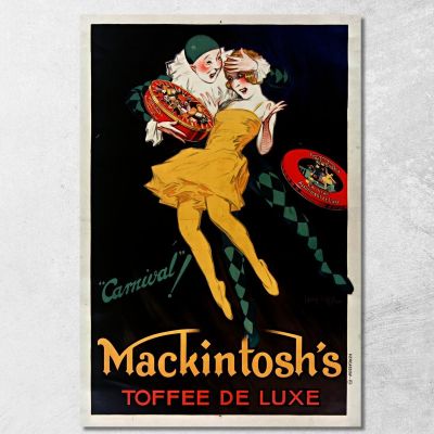 Carnevale! Il Caramello Di Lusso Di Mackintosh Jean d'Ylen jyl4 quadro stampa su tela