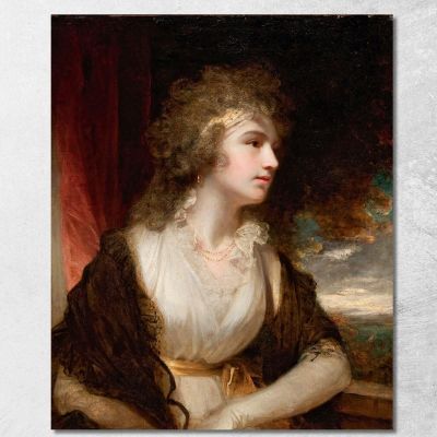 Ritratto Di Una Signora Forse La Signora Charles Greeley John Hoppner jhp23 quadro stampa su tela