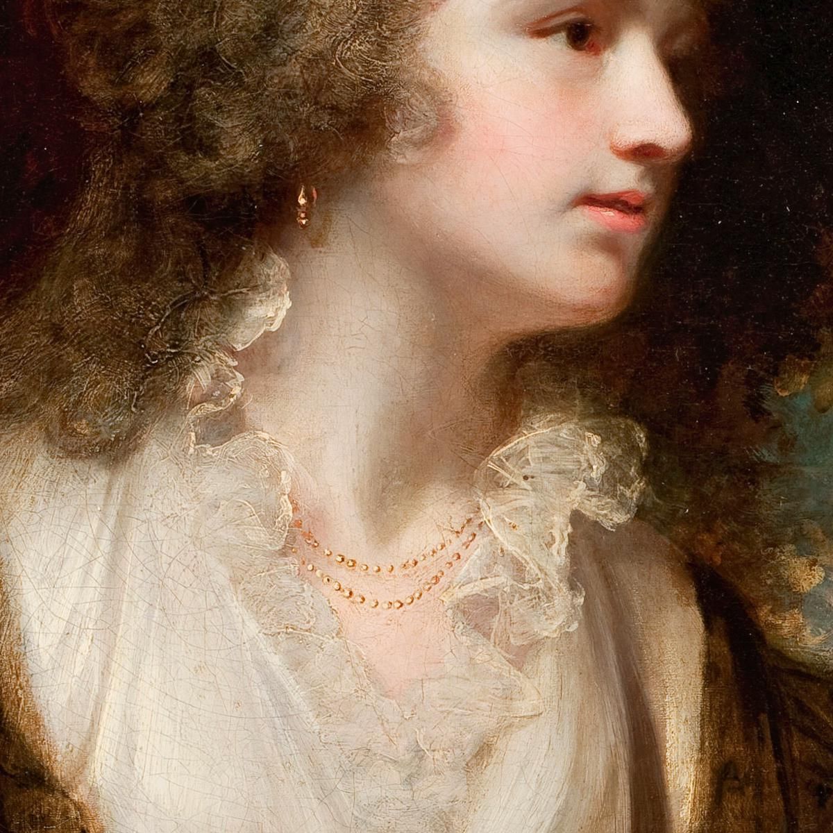 Ritratto Di Una Signora Forse La Signora Charles Greeley John Hoppner jhp23 quadro stampa su tela