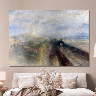 Pioggia Vapore E Velocità La Great Western Railway Joseph Mallord William Turner jwt5 quadro stampa su tela