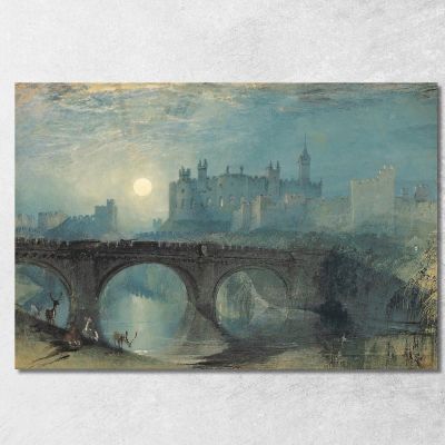 Castello Di Alnwick Joseph Mallord William Turner jwt26 quadro stampa su tela