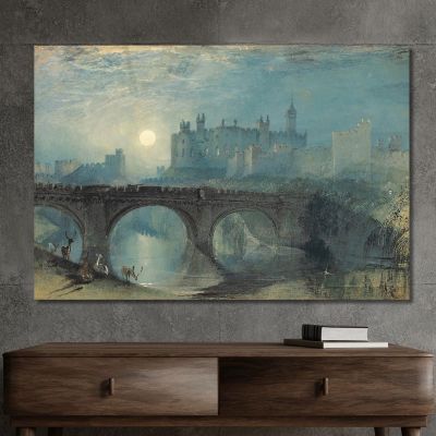 Castello Di Alnwick Joseph Mallord William Turner jwt26 quadro stampa su tela