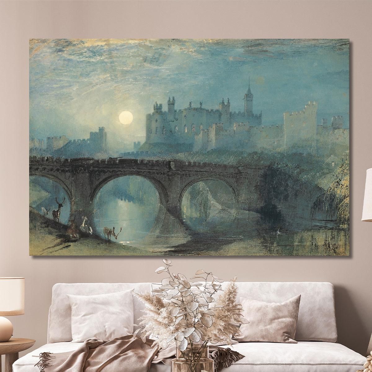 Castello Di Alnwick Joseph Mallord William Turner jwt26 quadro stampa su tela