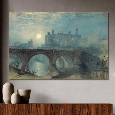 Castello Di Alnwick Joseph Mallord William Turner jwt26 quadro stampa su tela