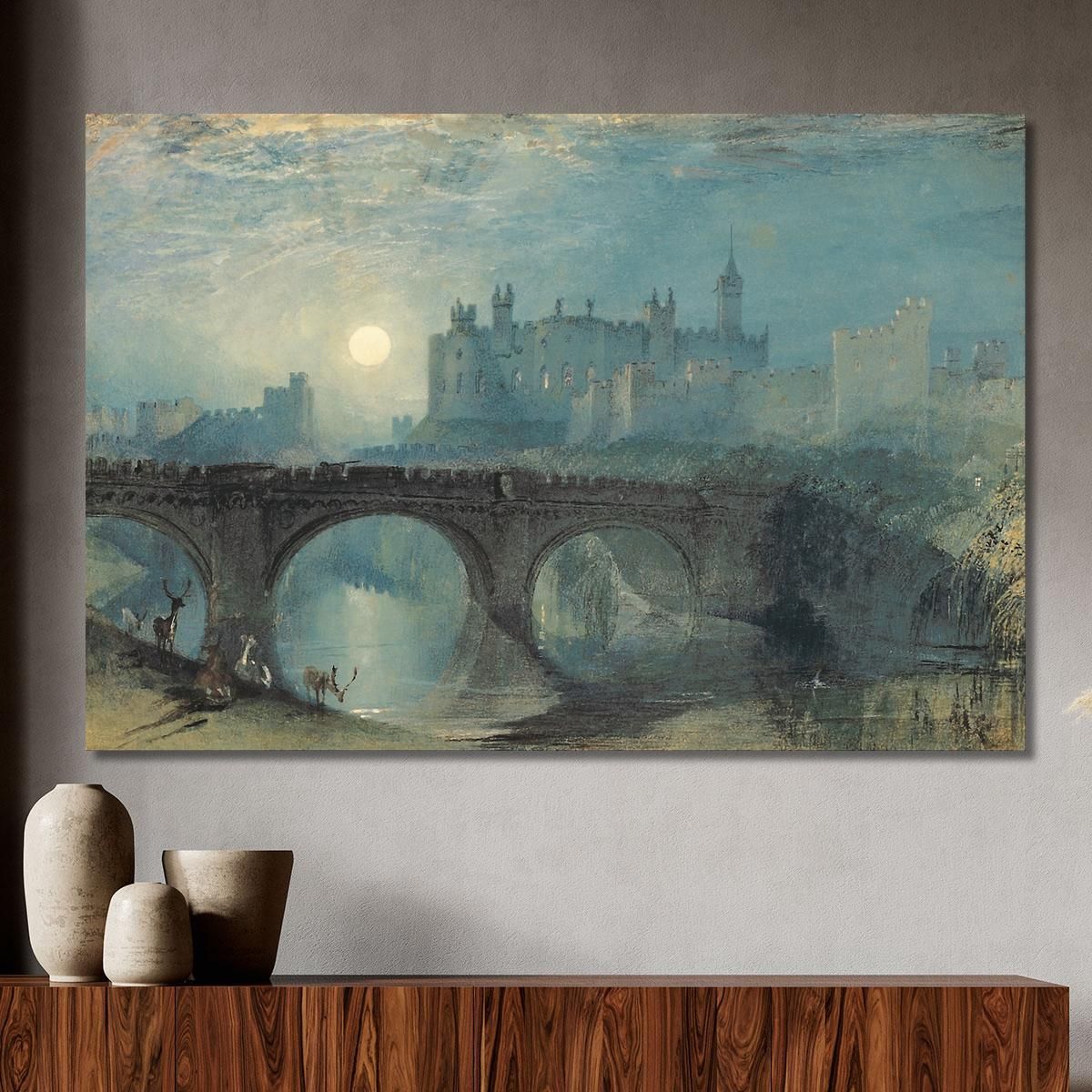 Castello Di Alnwick Joseph Mallord William Turner jwt26 quadro stampa su tela